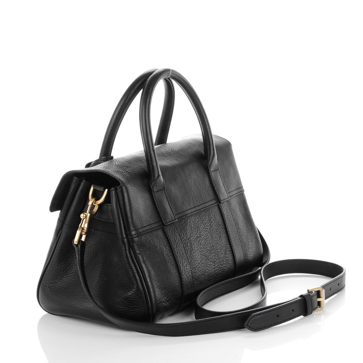 Mulberry Natural Leather Small Bayswater Black 3 of 7
