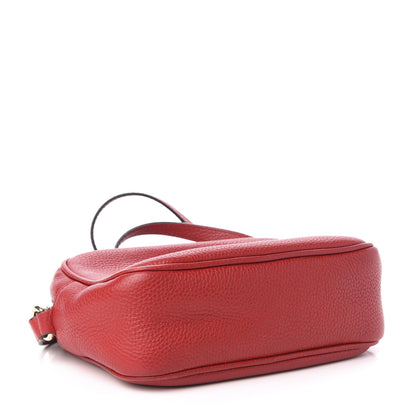 Gucci Pebbled Calfskin Small Soho Disco Bag Tabasco Red 4 of 21