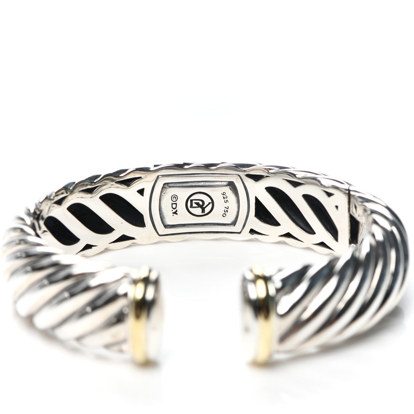 Sterling Silver 18K Yellow Gold 15mm Waverly Bracelet