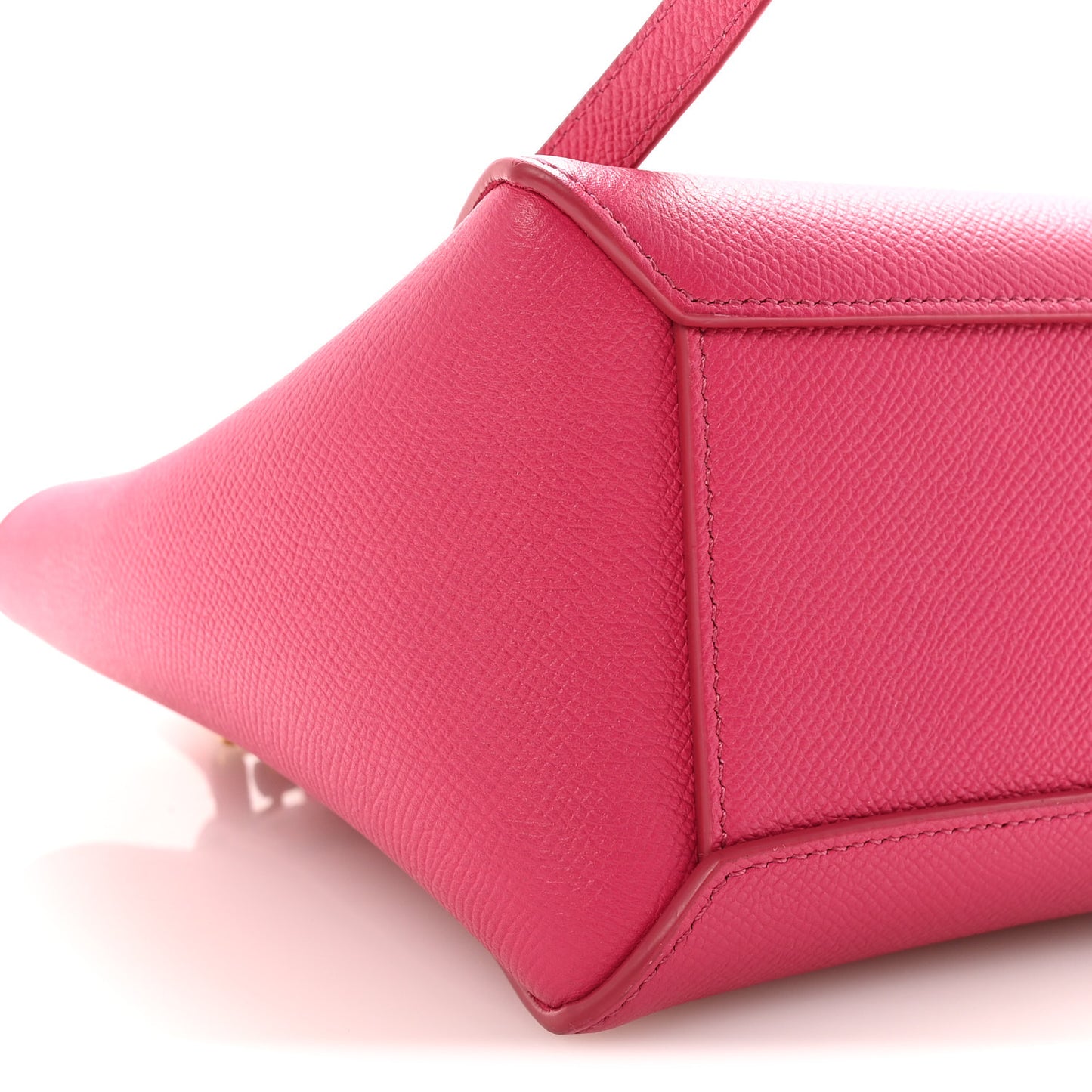 Grained Calfskin Nano Belt Bag Raspberry