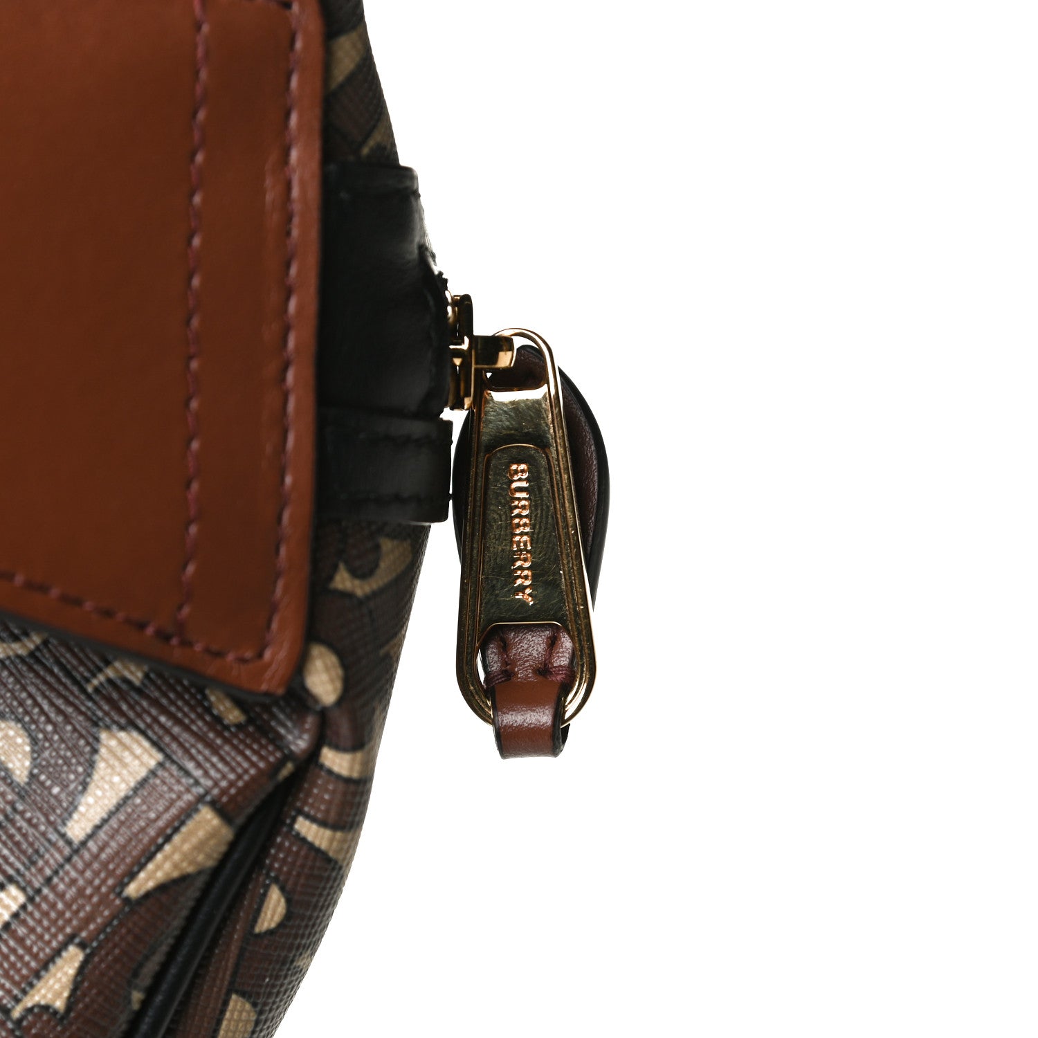 Burberry E-Canvas Monogram Stripe Medium Sonny Bum Bag Bridle Brown 13 of 13