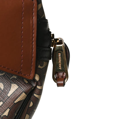 Burberry E-Canvas Monogram Stripe Medium Sonny Bum Bag Bridle Brown 13 of 13