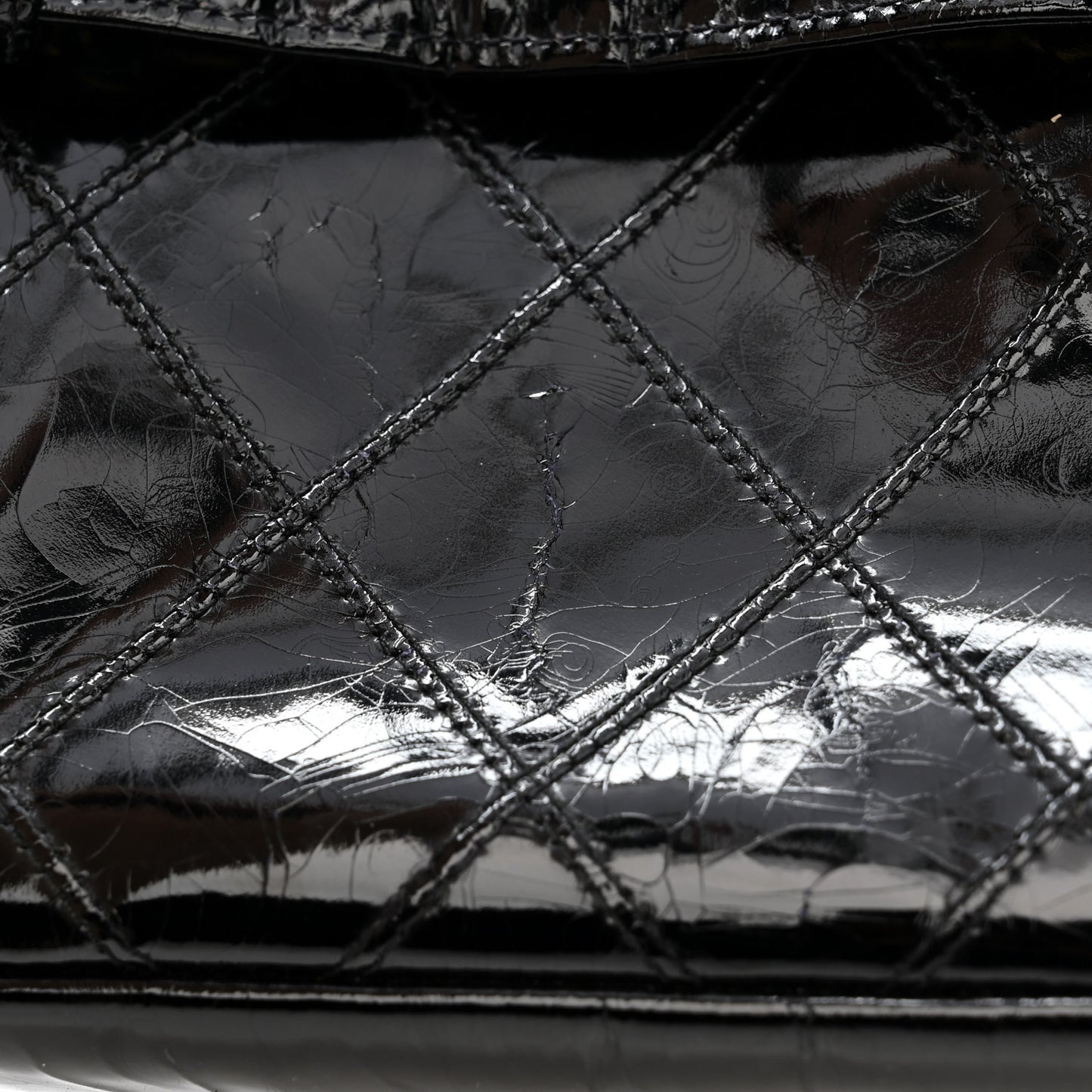 Patent Flap Waist Belt Bag Black