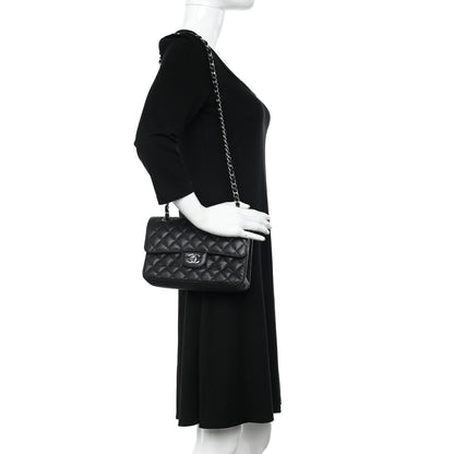 Chanel Caviar Quilted Small Double Flap Black 2 of 10