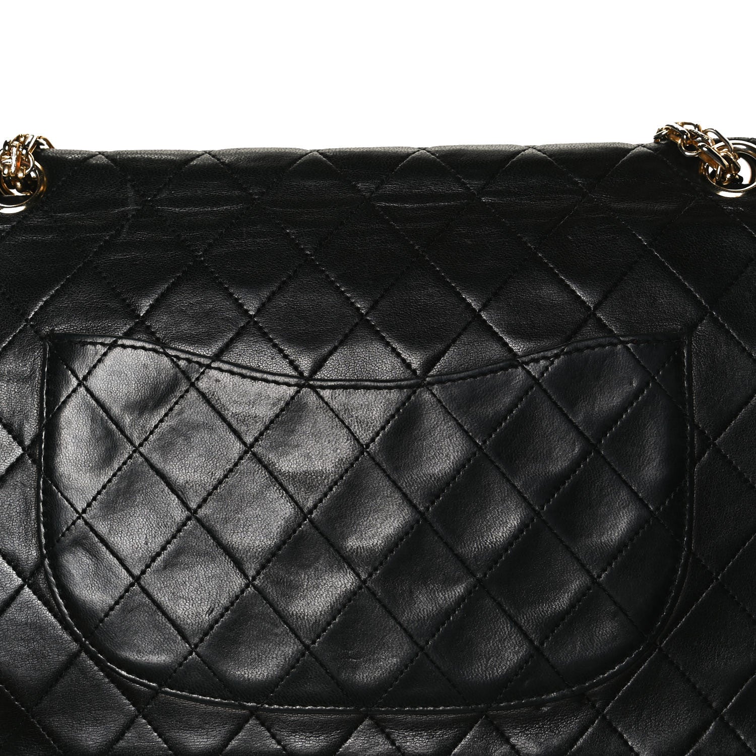 Chanel Lambskin Quilted Medium Double Flap Bijoux Chain Black 12 of 12