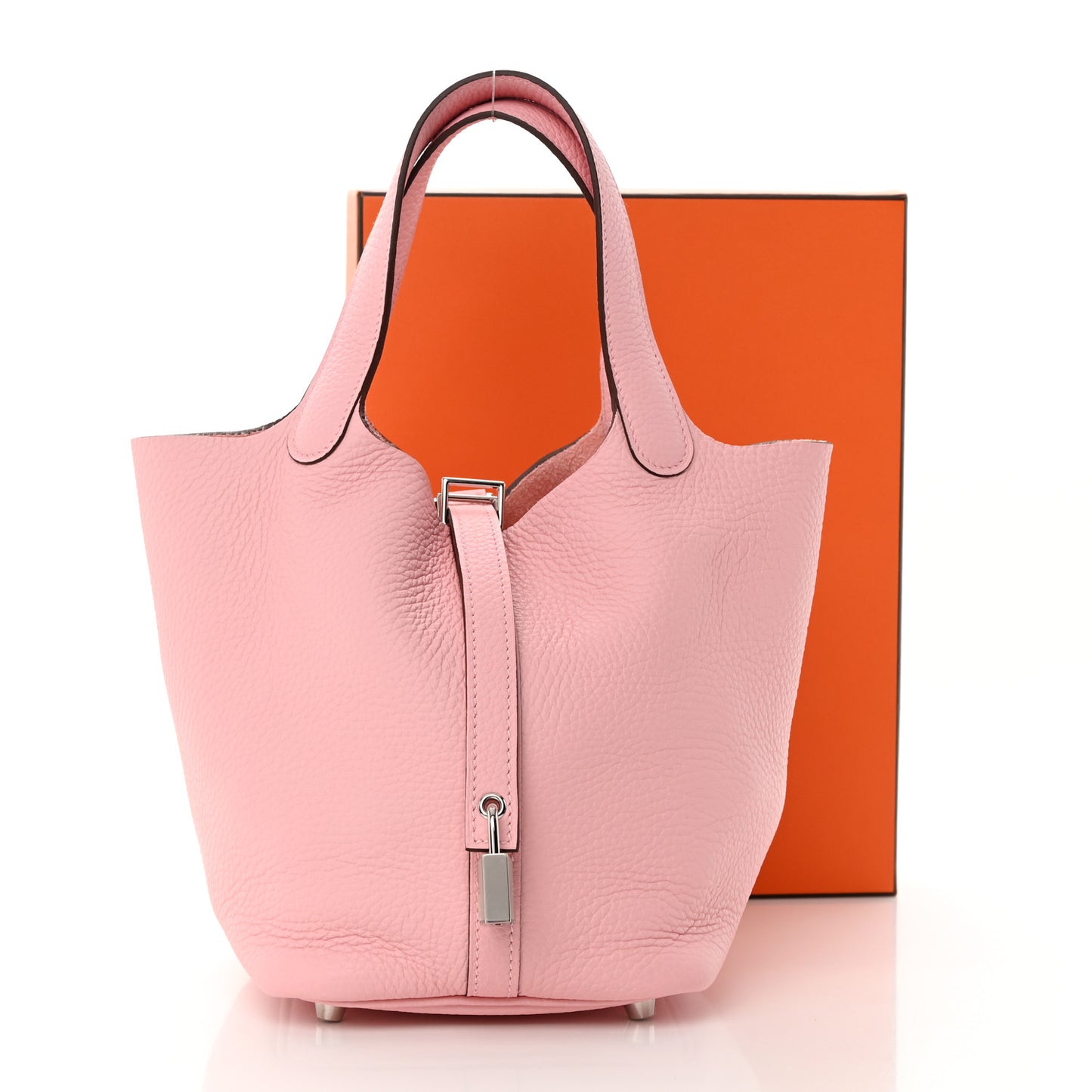 Taurillon Clemence Picotin Lock 18 PM Rose Sakura