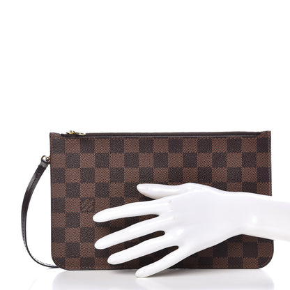 Louis Vuitton Damier Ebene Neverfull MM GM Pochette 2 of 8