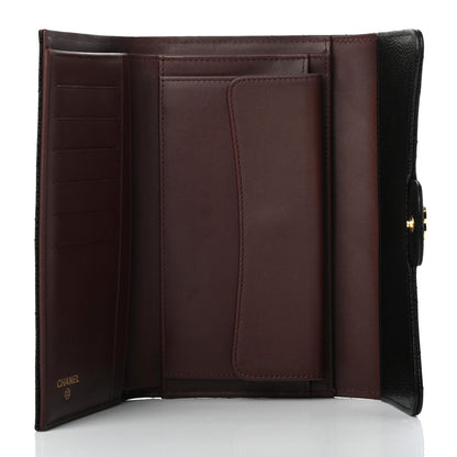 Chanel Caviar Quilted Large Flap Wallet Black 5 of 8