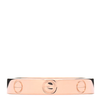 Cartier 18K Pink Gold 3.5mm LOVE Wedding Band Ring 53 6.25 3 of 4
