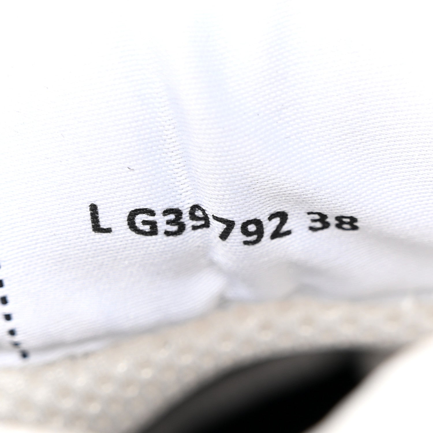 Chanel Fabric Laminated Calfskin Stretch CC Womens Sneakers 38 White Gold Silver 9 of 15