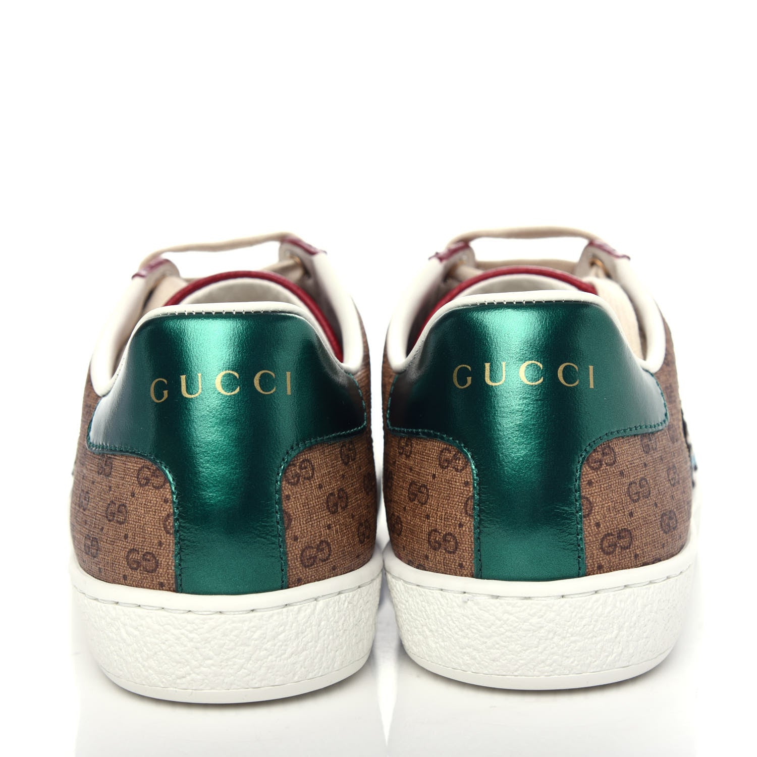 Gucci X DORAEMON Mini Vintage GG Supreme Monogram Web Womens Ace Sneakers 35.5 Beige Cherry Red 7 of 11
