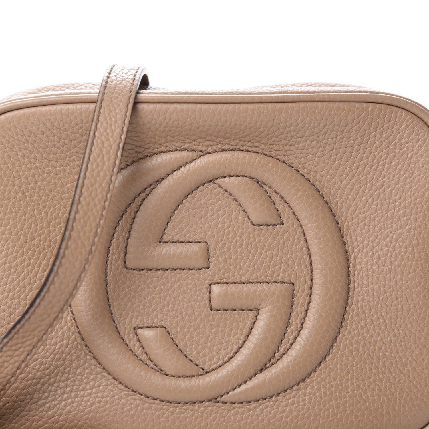 Gucci Pebbled Calfskin Small Soho Disco Bag Rose Beige 11 of 11