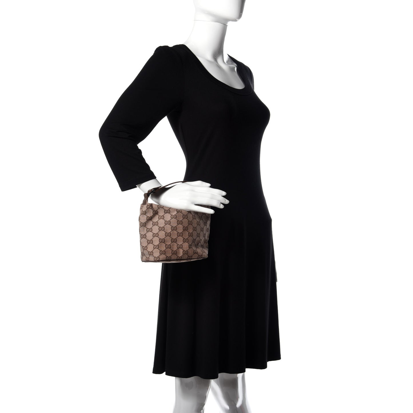 Monogram GG Pochette Shoulder Bag Brown
