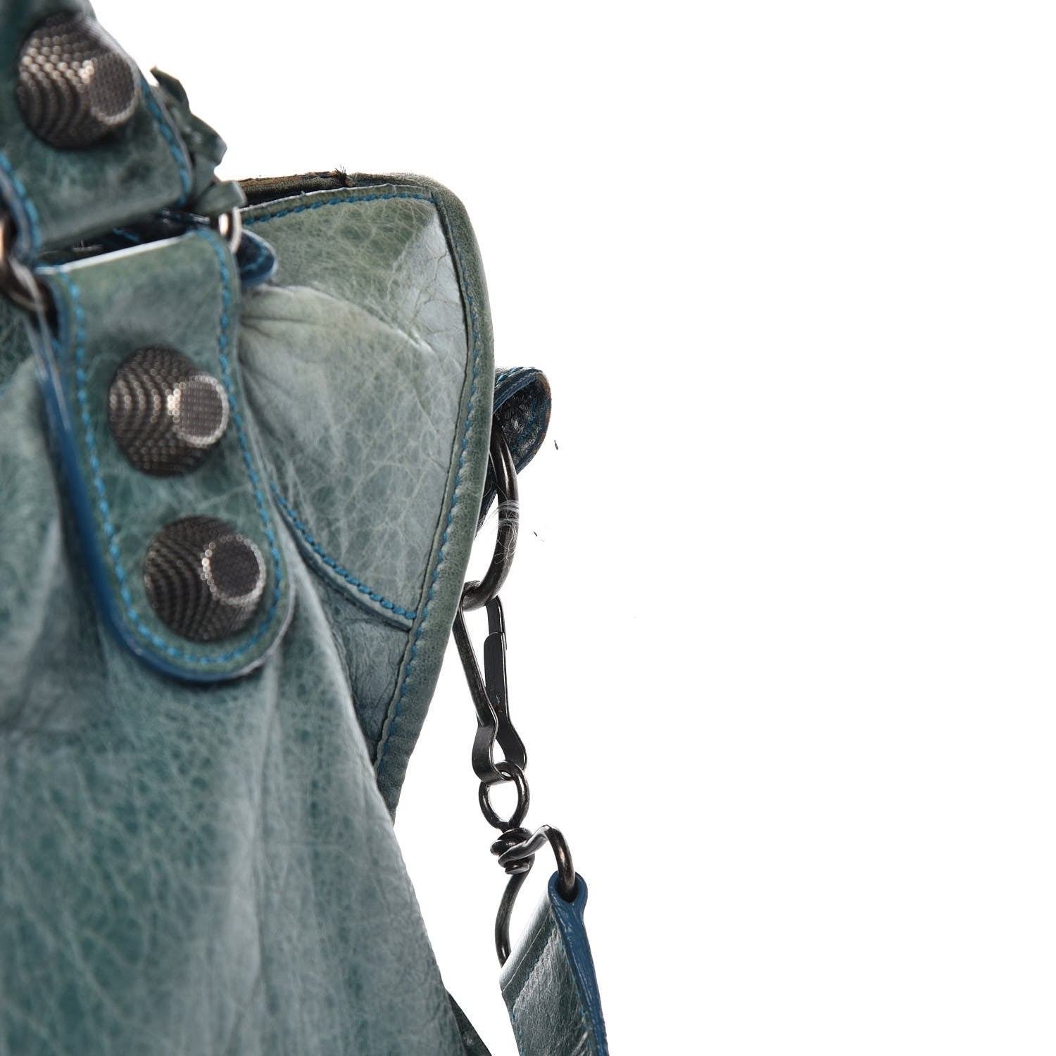 Balenciaga Chevre Giant 21 Gunmetal Hardware City Neiman Marcus LE Bleu 17 of 20