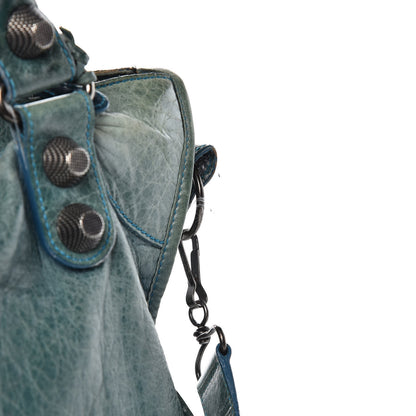 Balenciaga Chevre Giant 21 Gunmetal Hardware City Neiman Marcus LE Bleu 17 of 20