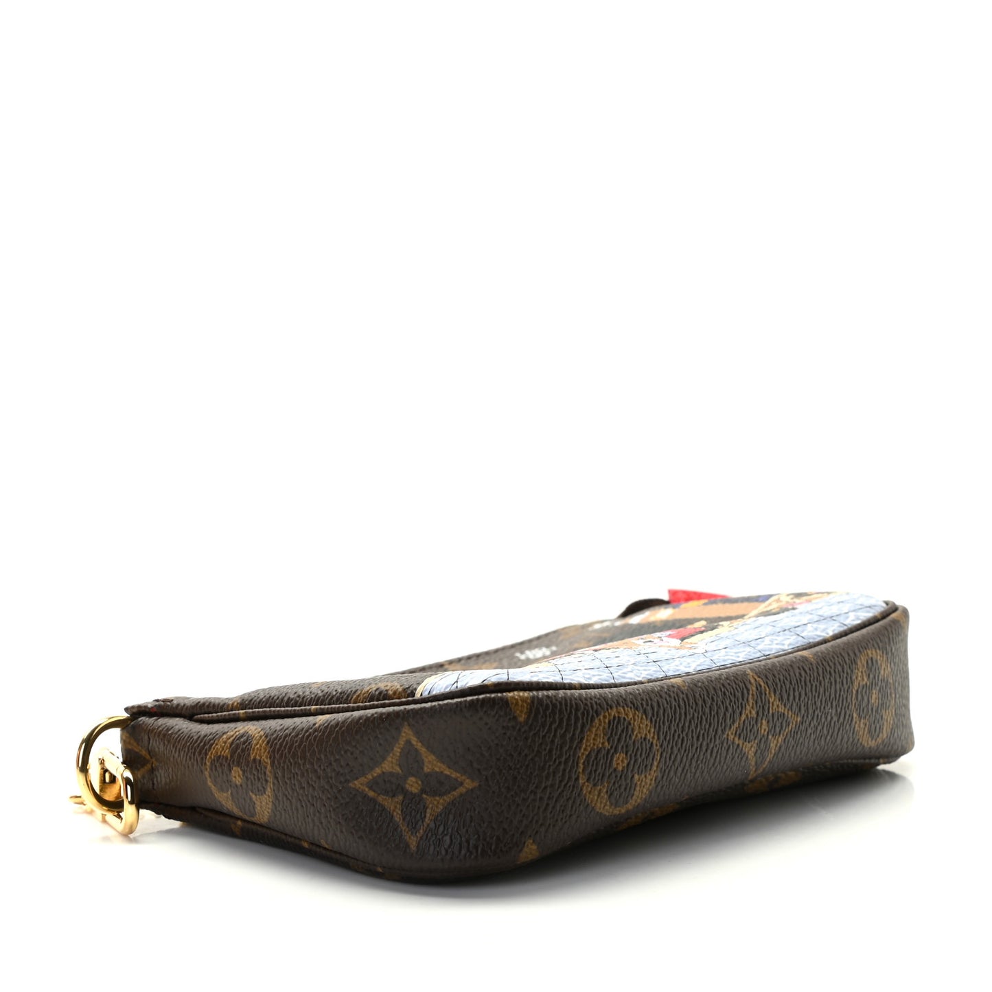 Monogram 2021 Christmas Animation London Mini Pochette Accessories Red