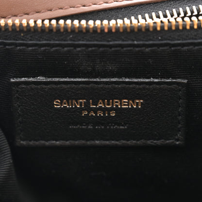 Saint Laurent Shearling Calypso Crossbody Crema Naturel Dark Cigar 6 of 10