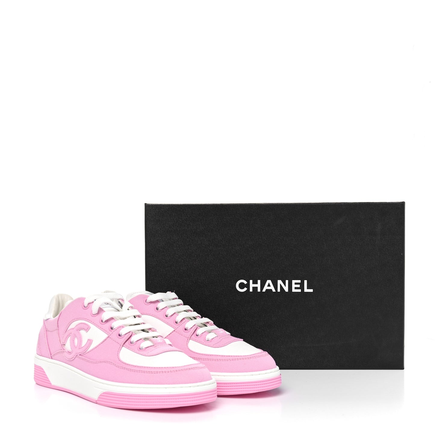 Cotton Sneakers 39 Pink White