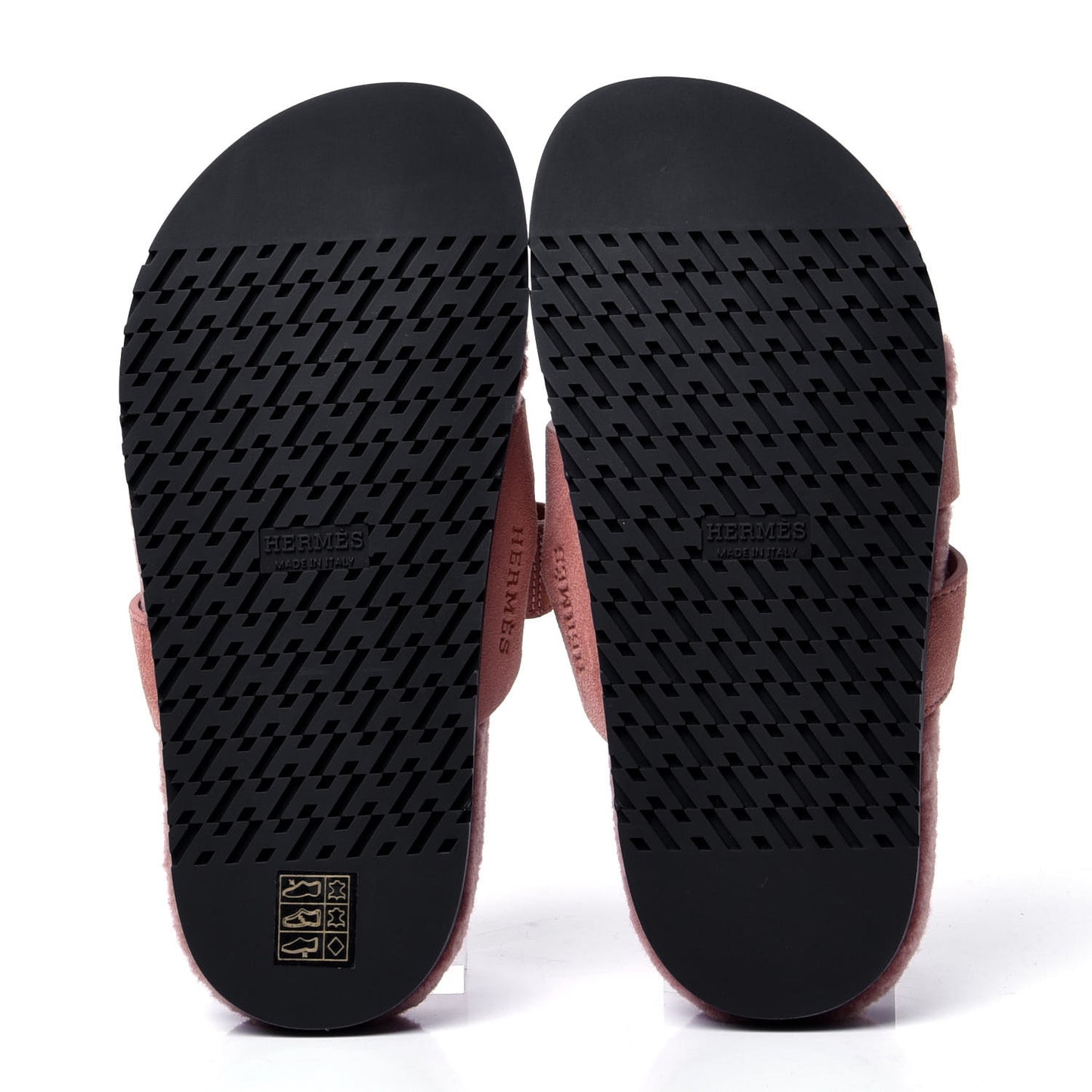 Suede Goatskin Woolskin Womens Chypre Sandals 36 Rose Aube