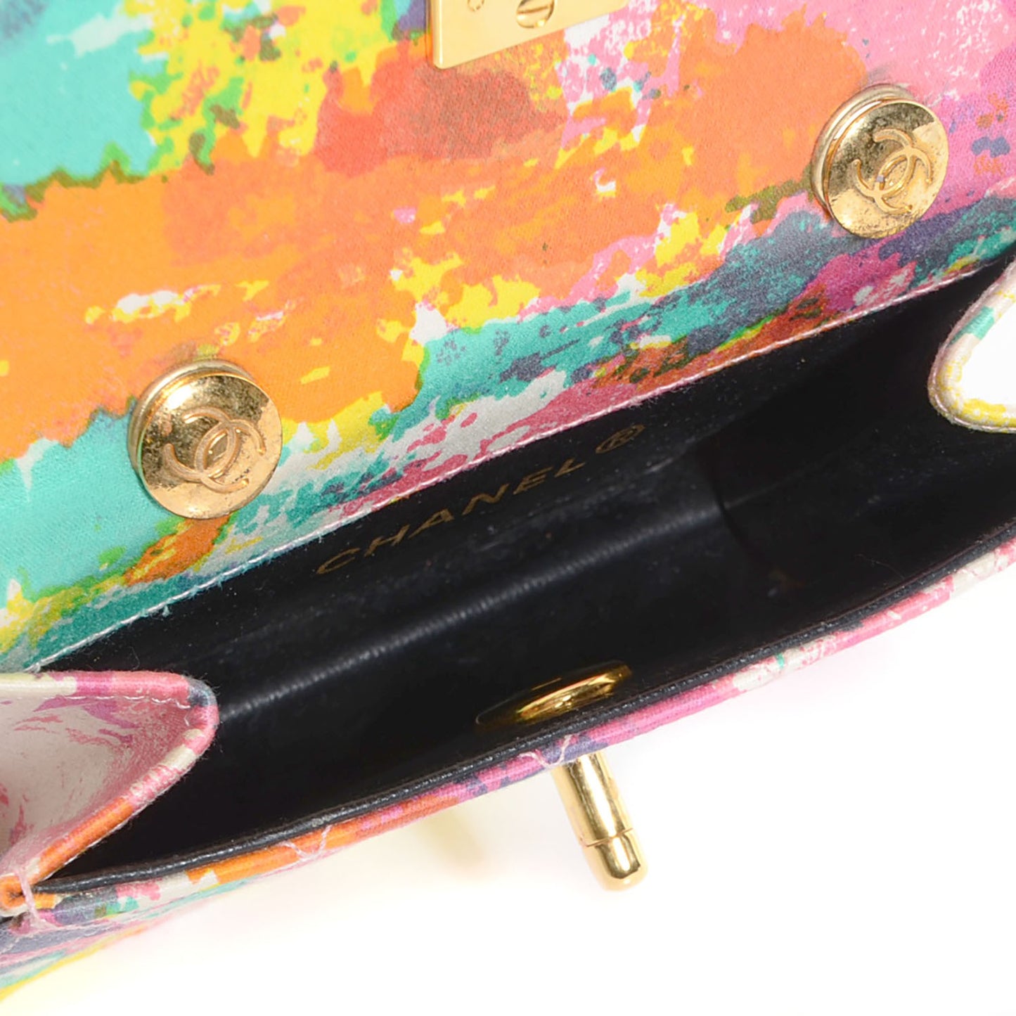 Satin Printed Watercolor Micro Flap