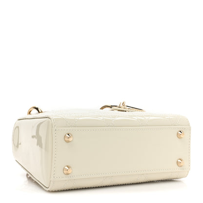 Christian Dior Patent Cannage Mini Lady Dior Latte 3 of 8