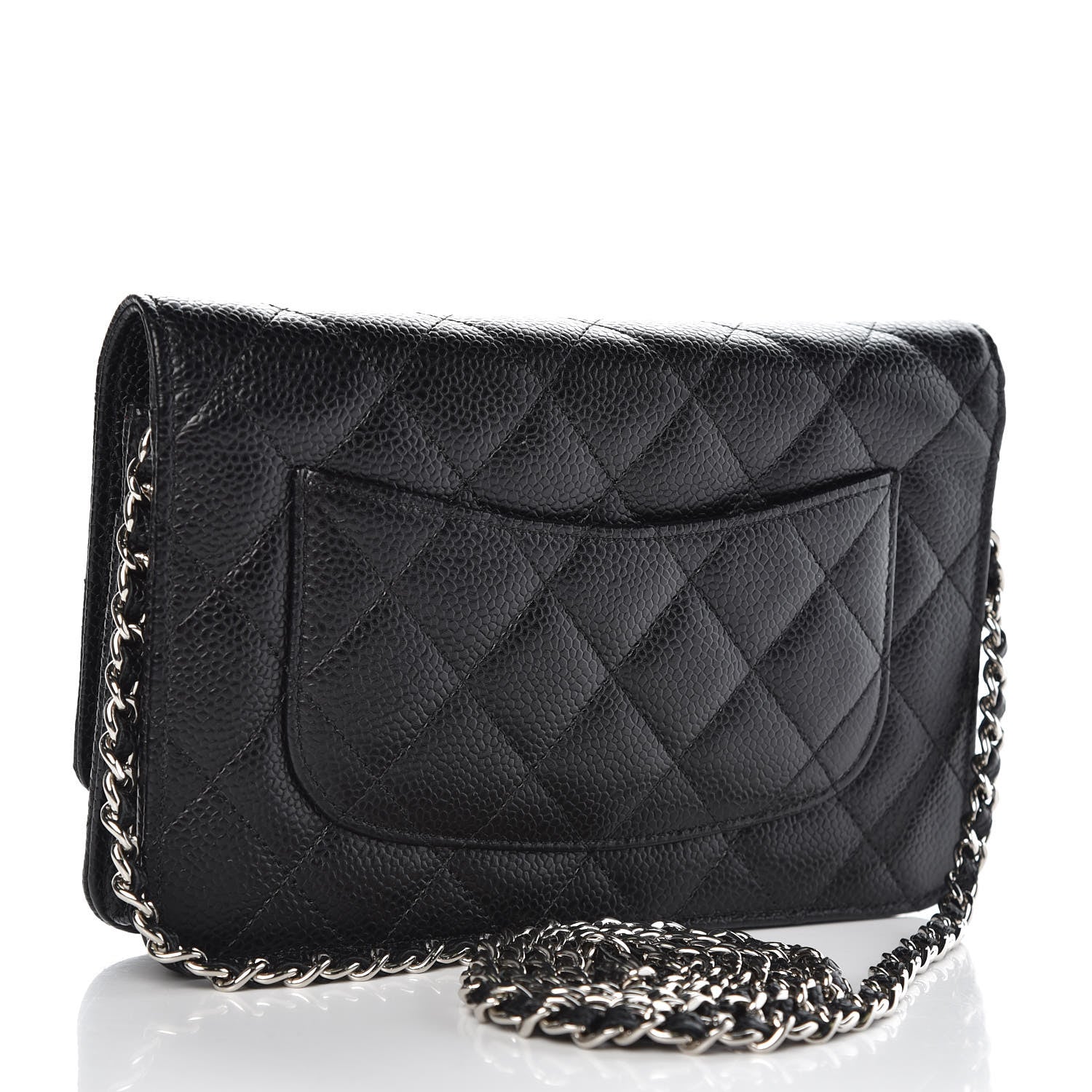 Chanel Caviar Quilted Wallet On Chain WOC Black 3 of 12