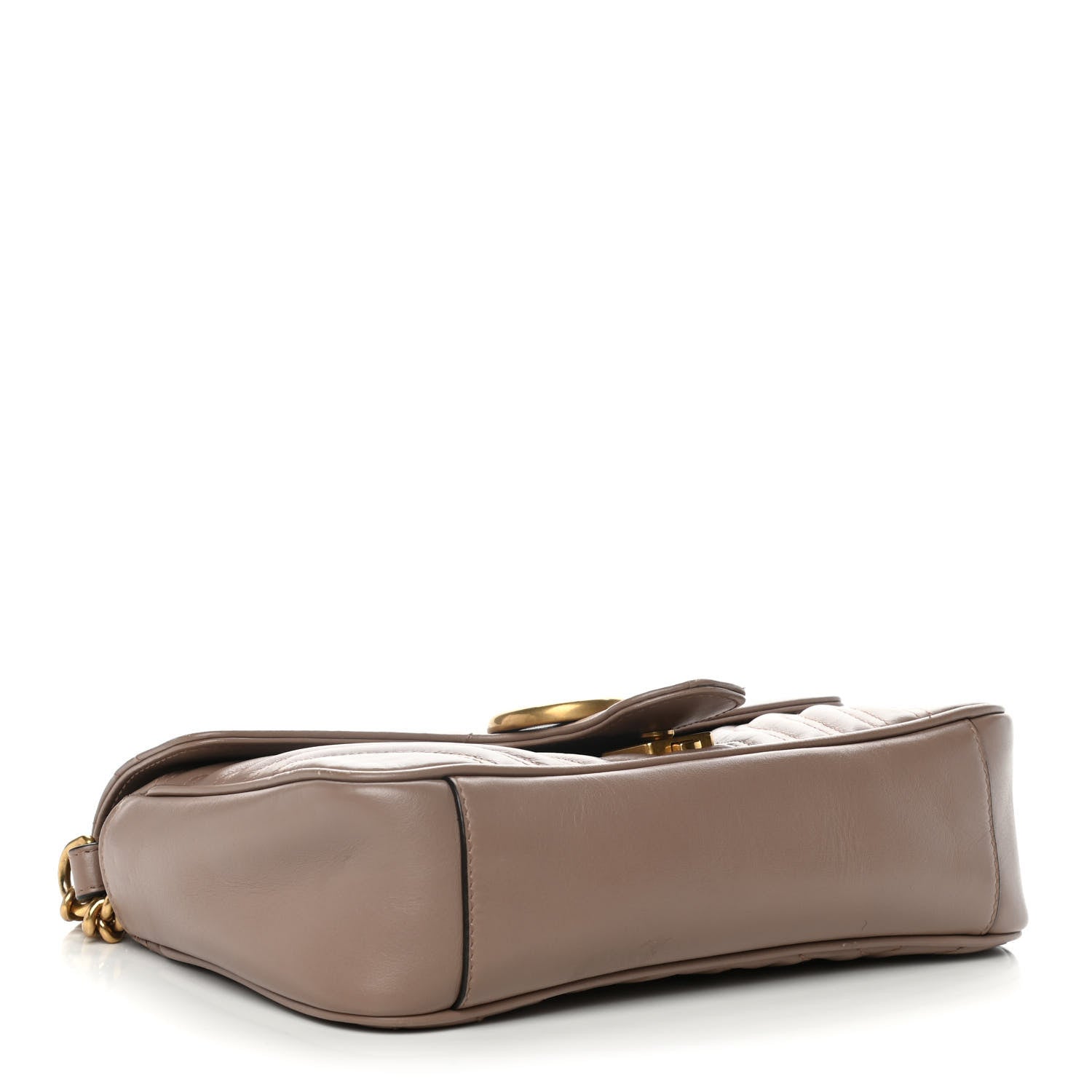 Gucci Calfskin Matelasse Small GG Marmont Shoulder Bag Porcelain Rose 4 of 12