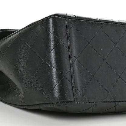 Chanel Lambskin Quilted XL Jumbo Single Flap Black 8 of 9