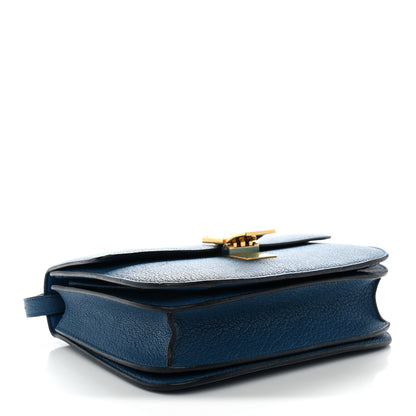 Celine Goatskin Medium Classic Box Flap Bag Deepsea 4 of 11