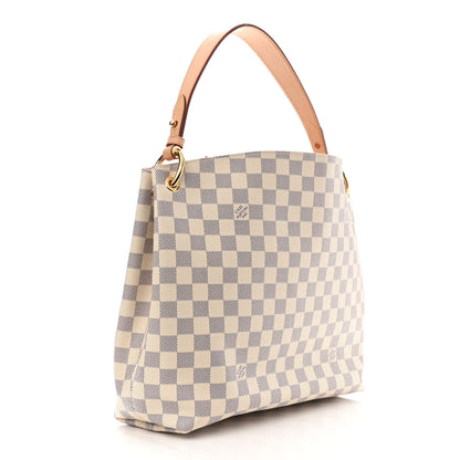 Louis Vuitton Damier Azur Graceful PM Rose Ballerine 3 of 9