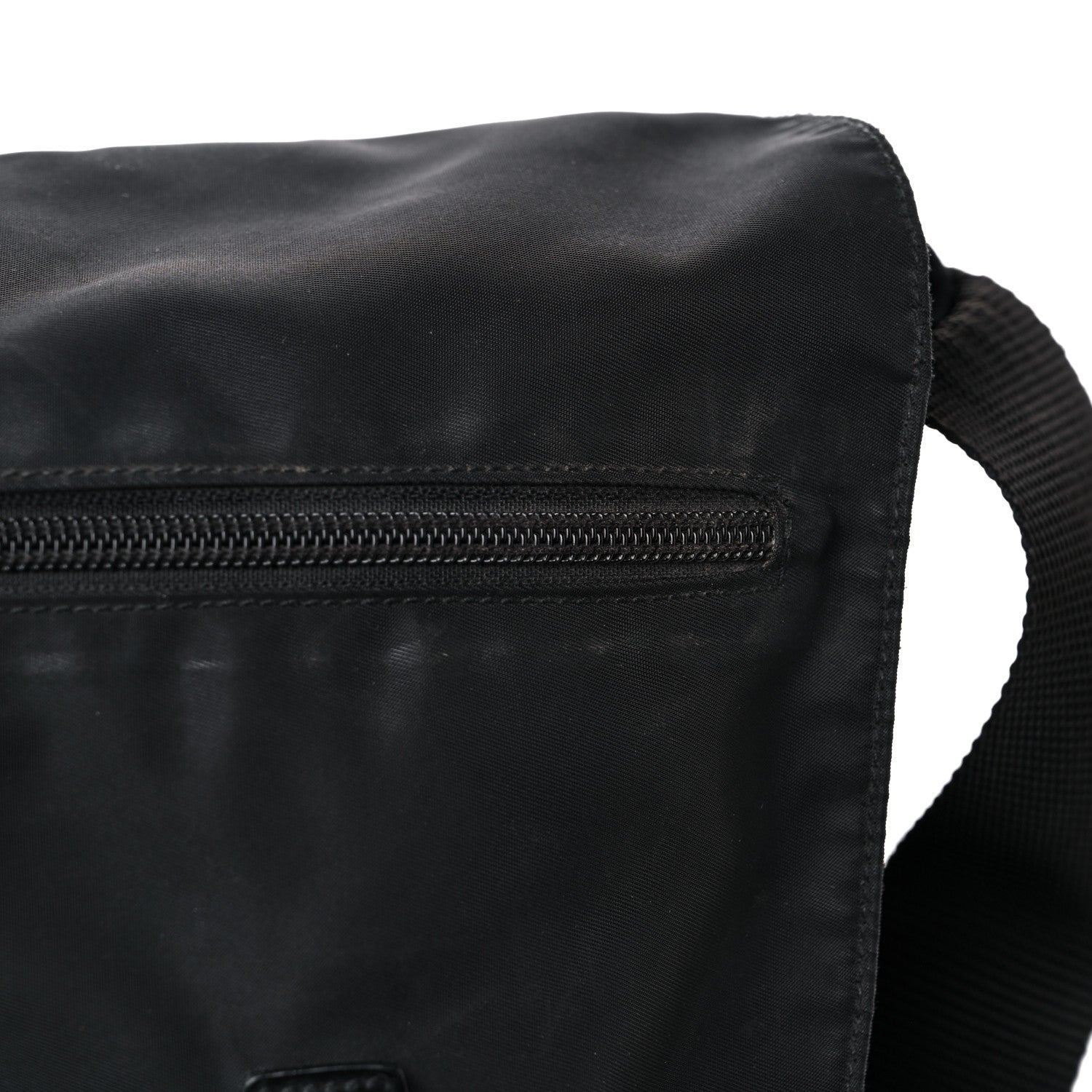 Prada Nylon Vela Messenger Bag Black 13 of 16