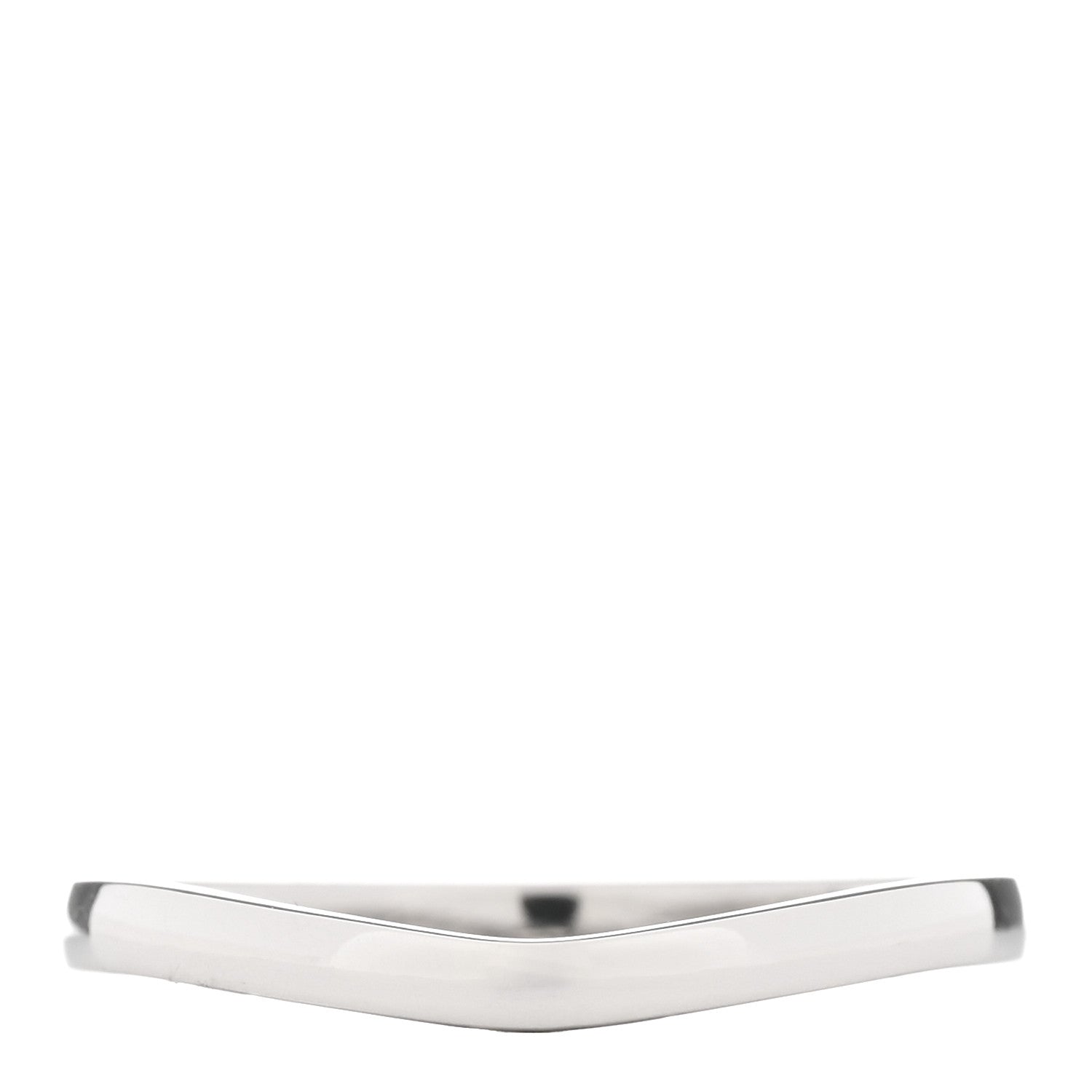 Cartier Platinum 2mm Ballerine Curved Wedding Band Ring 55 7.25 1 of 4