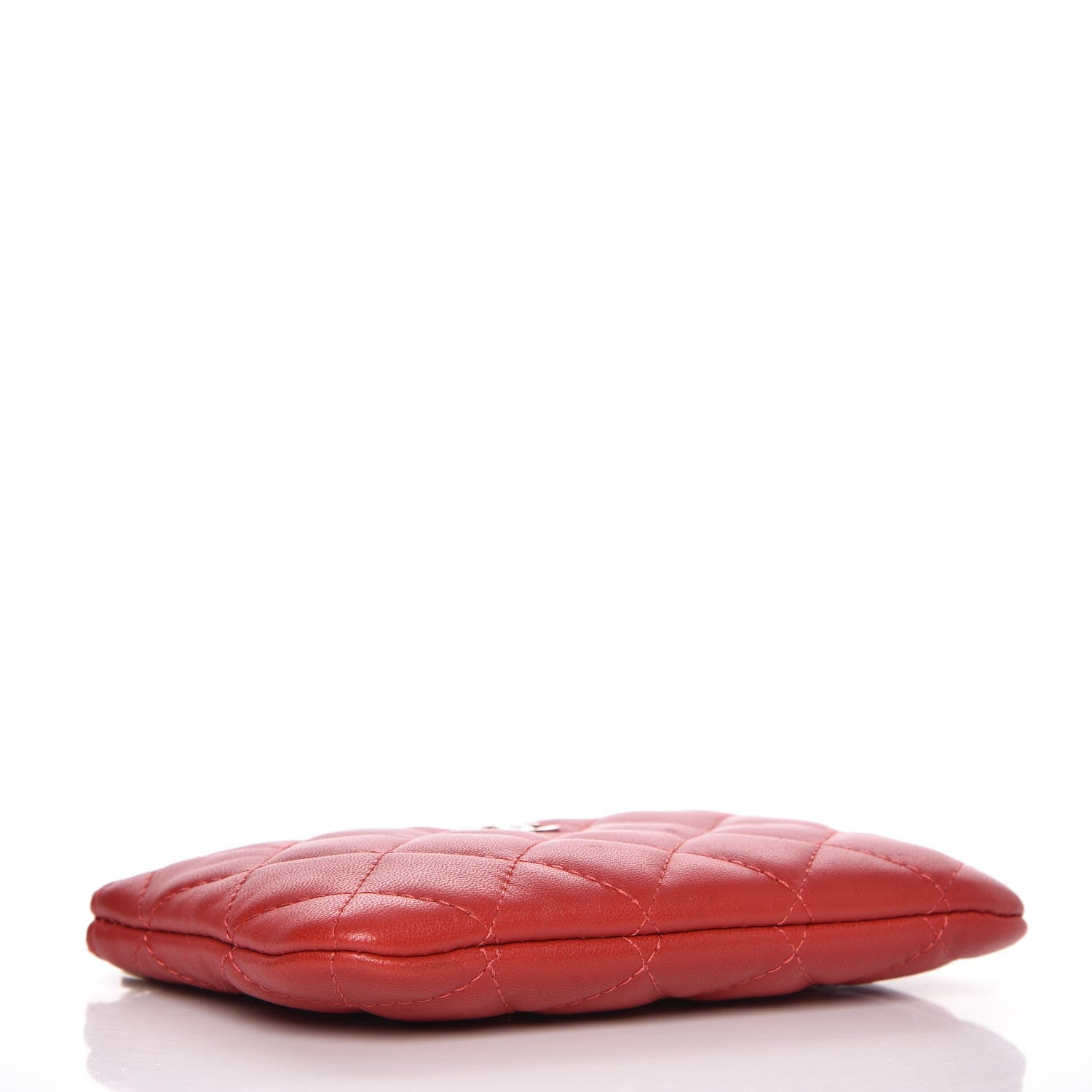 Chanel Lambskin Quilted Small Casino Cosmetic Case Red 4 of 9
