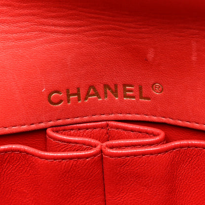 Chanel Tweed East West Flap Red Blue 6 of 10