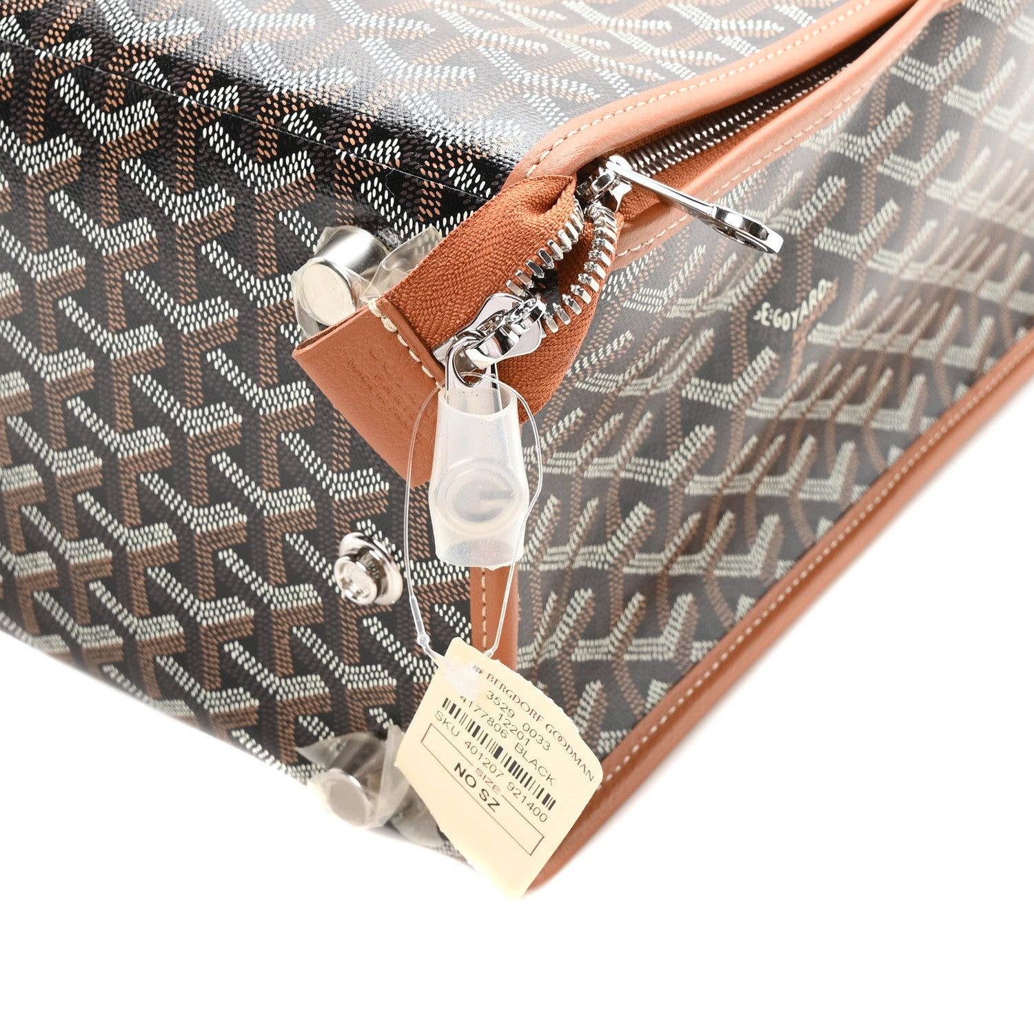 Goyard Goyardine Caravelle 50 Folding Suitcase Black Gold 8 of 8