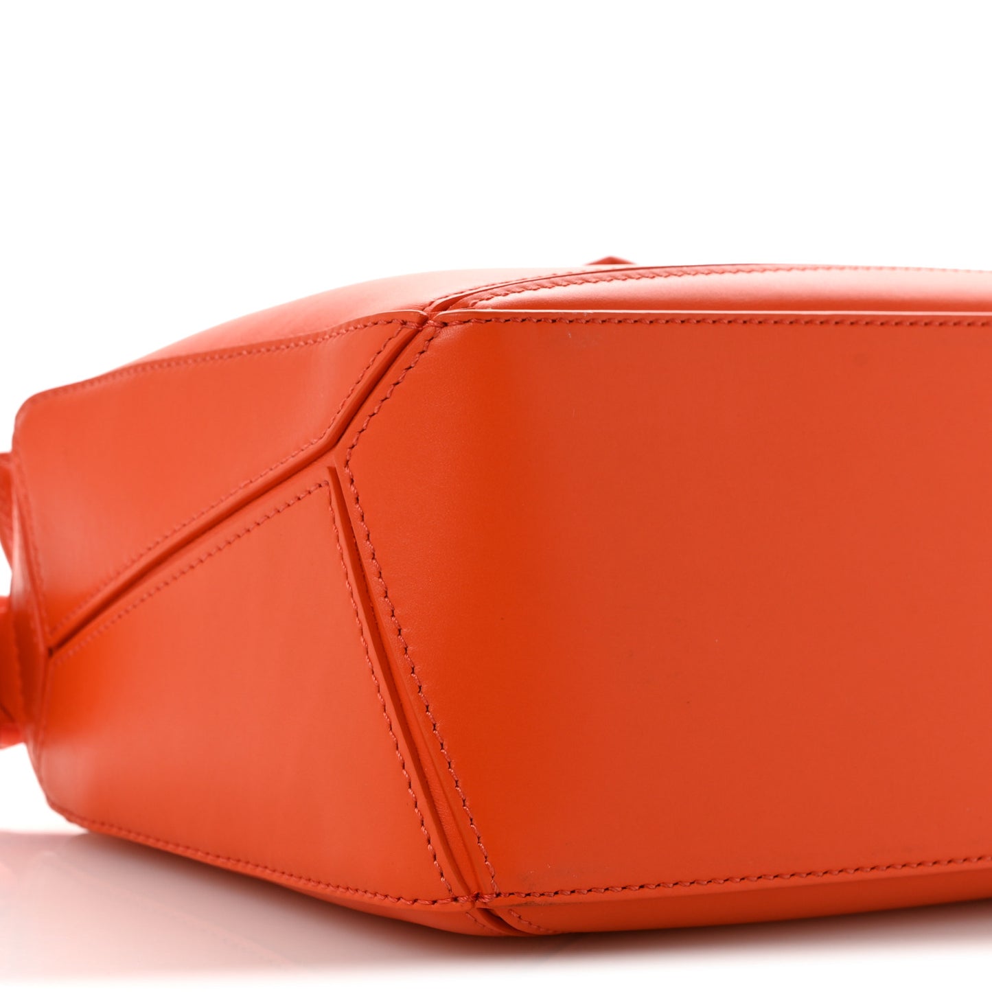 Satin Calfskin Small Puzzle Bag Orange