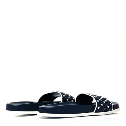 Valentino Garavani Nappa Free Rockstud Spike Pool Slide Sandals 39 Marine 4 of 8