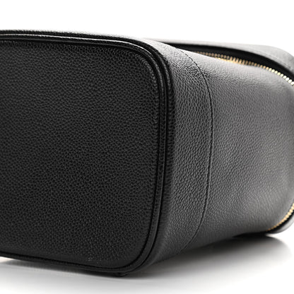 Chanel Caviar Vanity Cosmetic Case Black 6 of 10