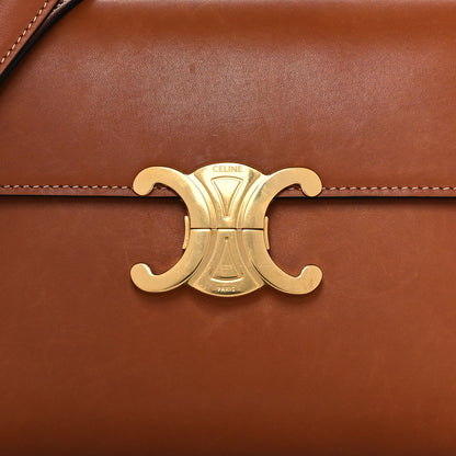 Celine Natural Calfskin Triomphe Strap Bag Tan 7 of 9