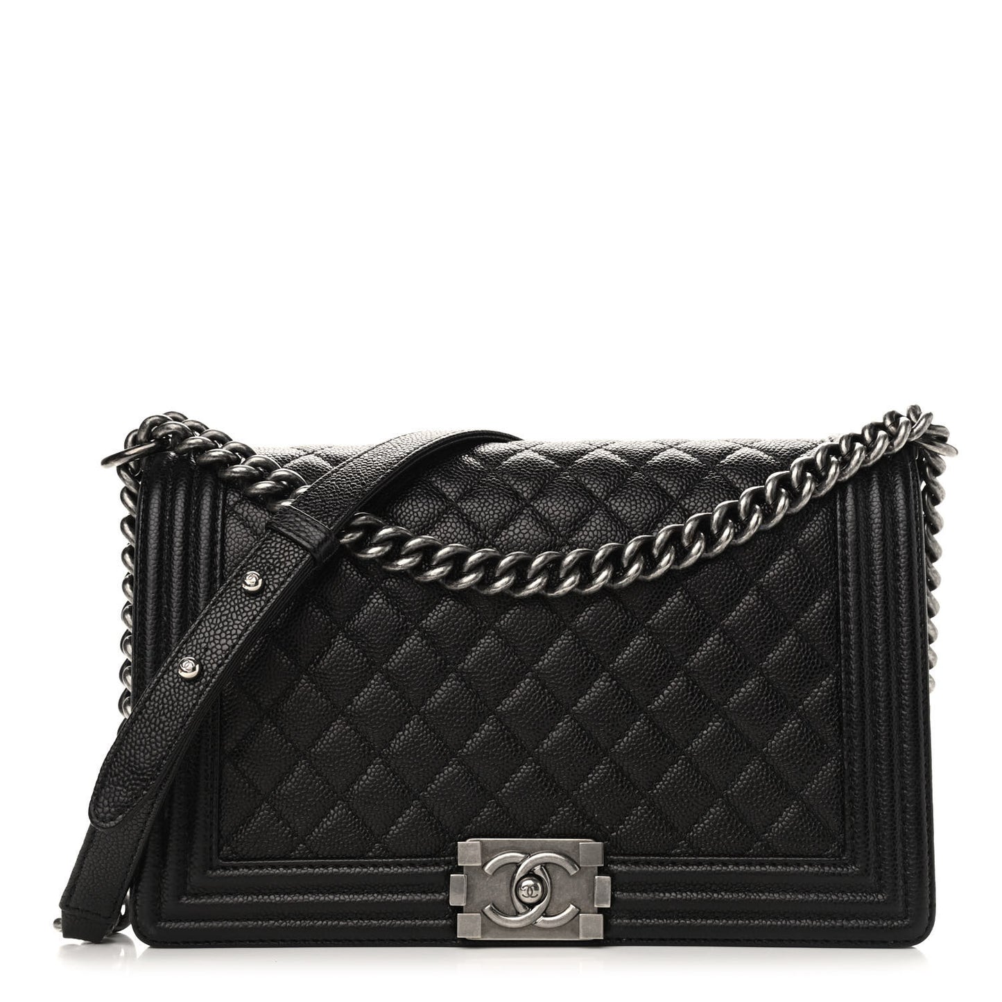 Caviar Quilted New Medium Boy Flap Black