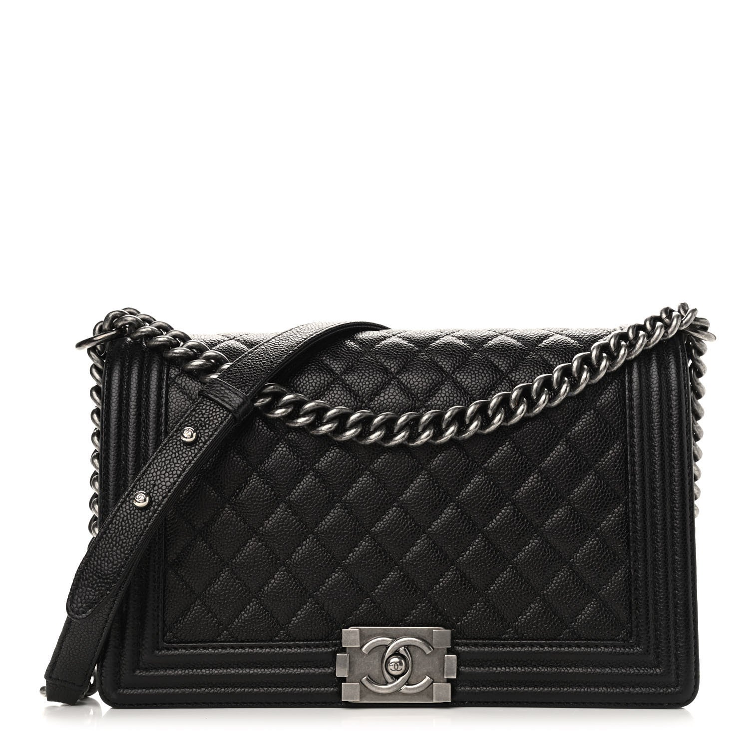 Chanel Caviar Quilted New Medium Boy Flap Black 1 of 11