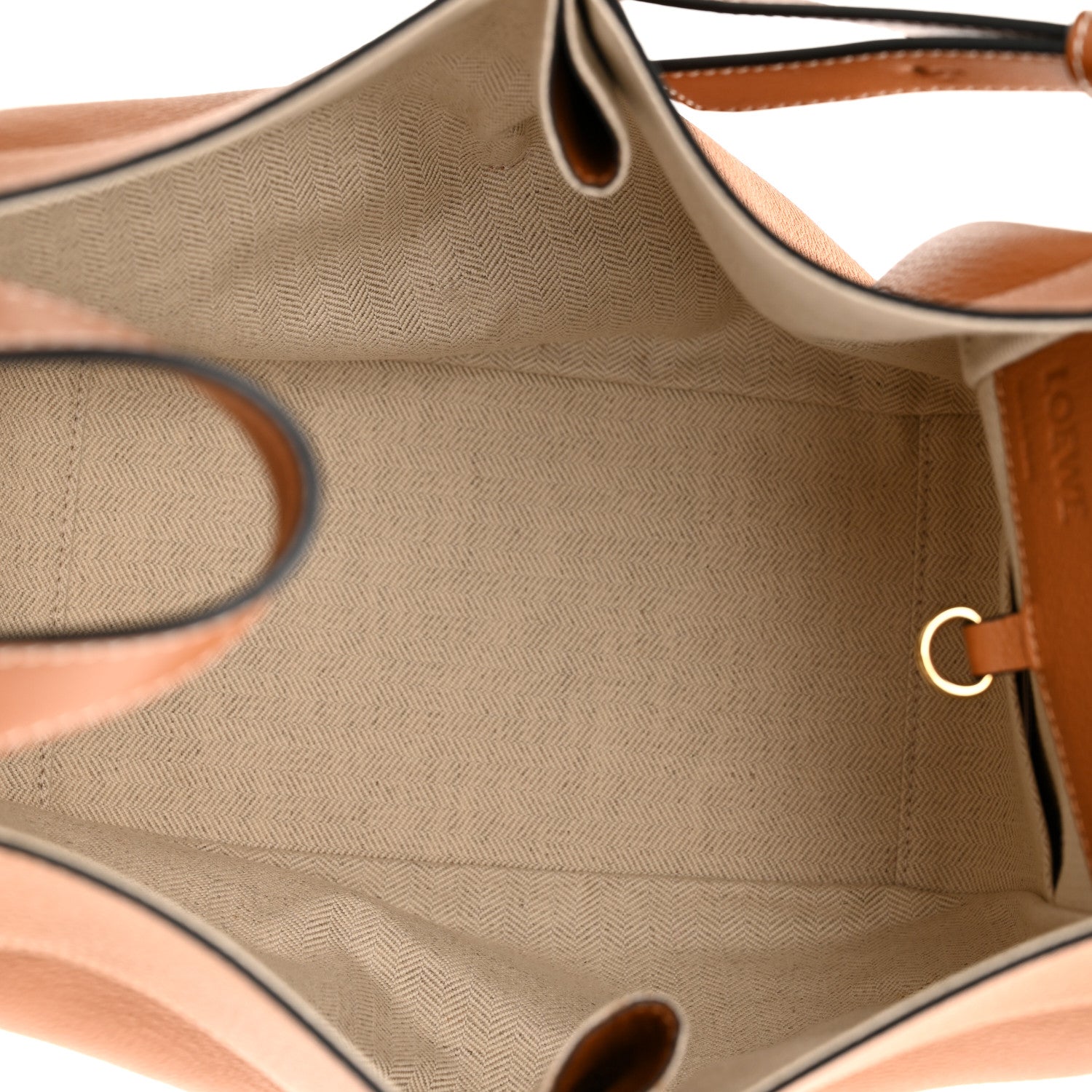 Loewe Grained Calfskin Small Hammock Shoulder Bag Tan 5 of 11