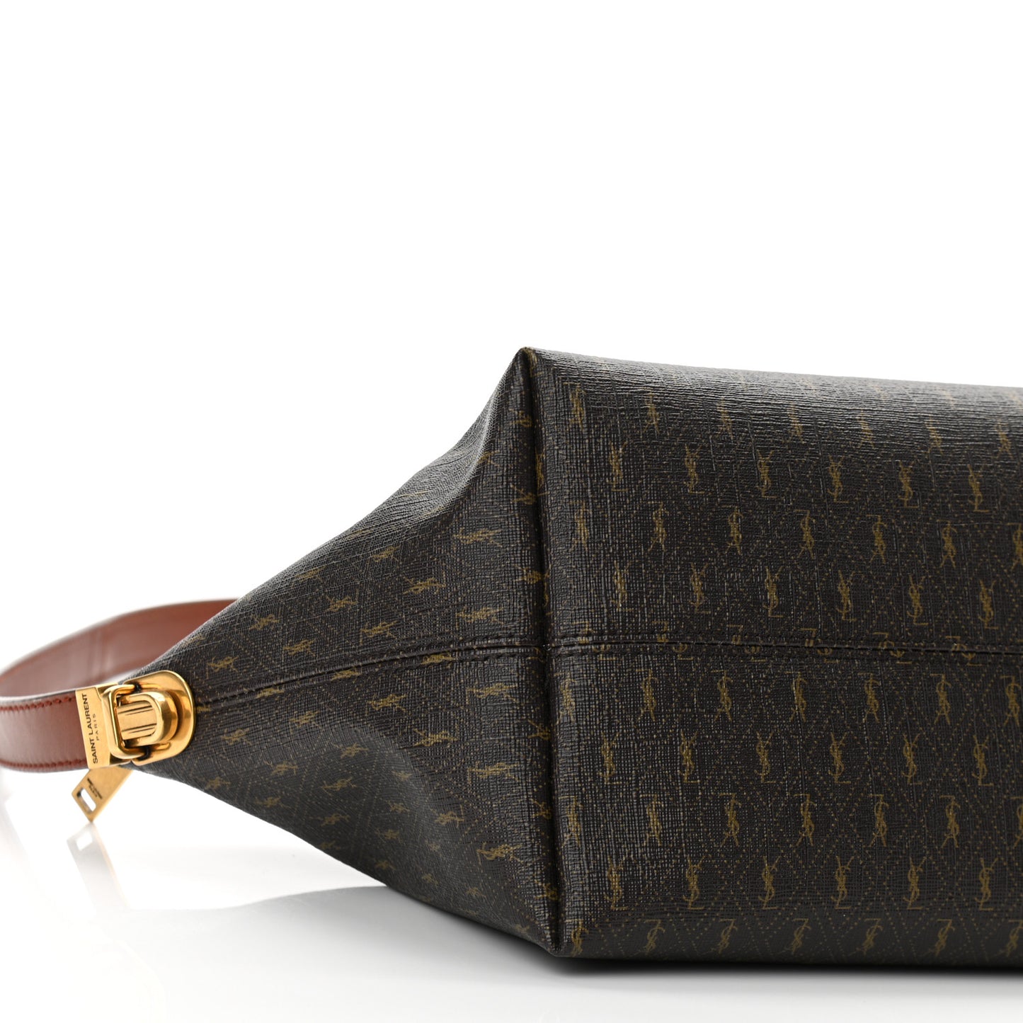 Canvas Smooth Calfskin Le Monogramme Crossbody Bag Chestnut