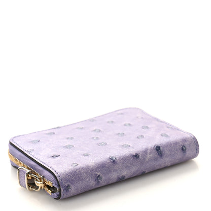 Louis Vuitton Ostrich Zippy Coin Purse Purple Purple 4 of 8