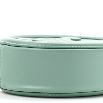Celine Smooth Calfskin Cuir Small Triomphe Oval Crossbody Purse Ice Mint 9 of 9