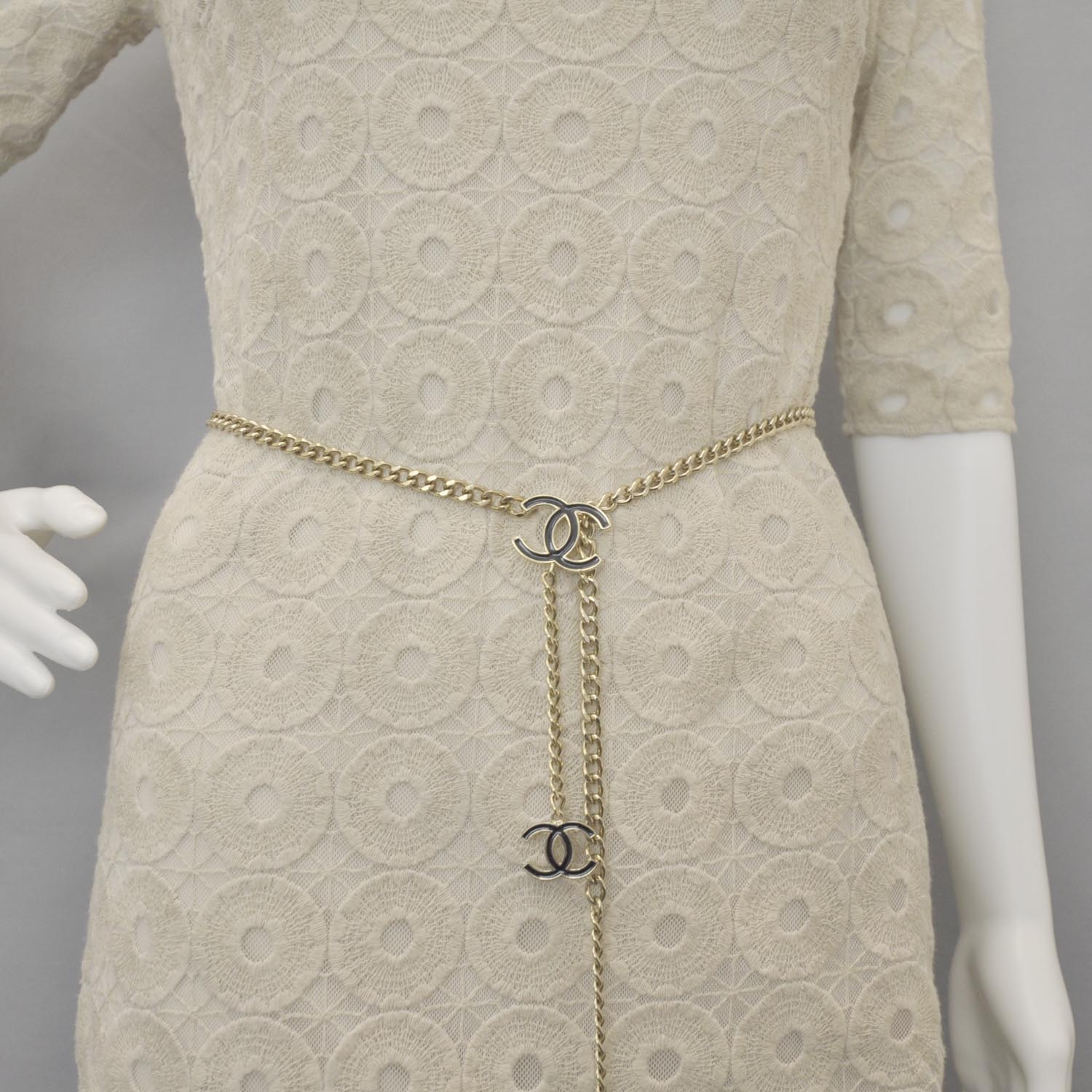 Chanel Ceinture Fantai Adjustable Belt Gold 2 of 4