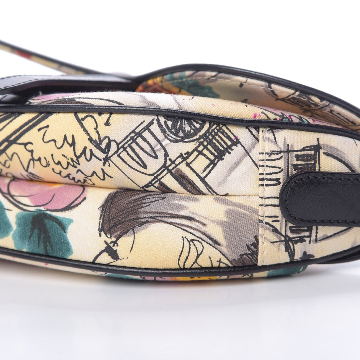 Canvas Paris 50s Saddle Bag Multicolor