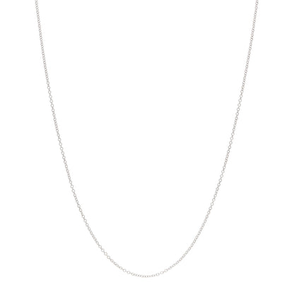 Tiffany 18K White Gold Chain Necklace 18" 1 of 5