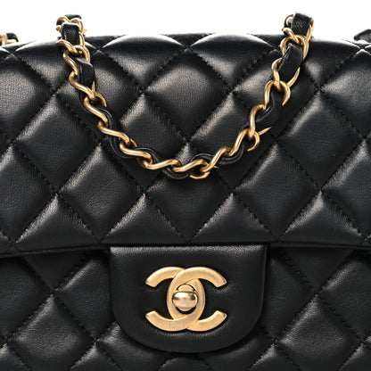 Chanel Lambskin Quilted Mini Rectangular Flap Black 7 of 10