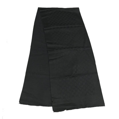 Gucci Cashmere GG Monogram Gem Lux Scarf Black 2 of 4